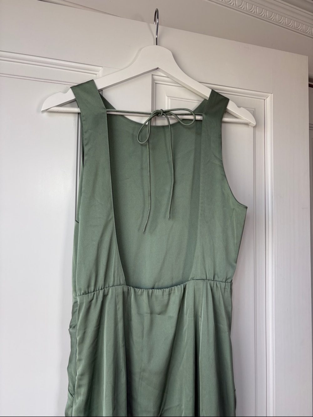 Abercrombie & Fitch Sage Green Twist-Front Maxi Dress - Picture 5 of 7